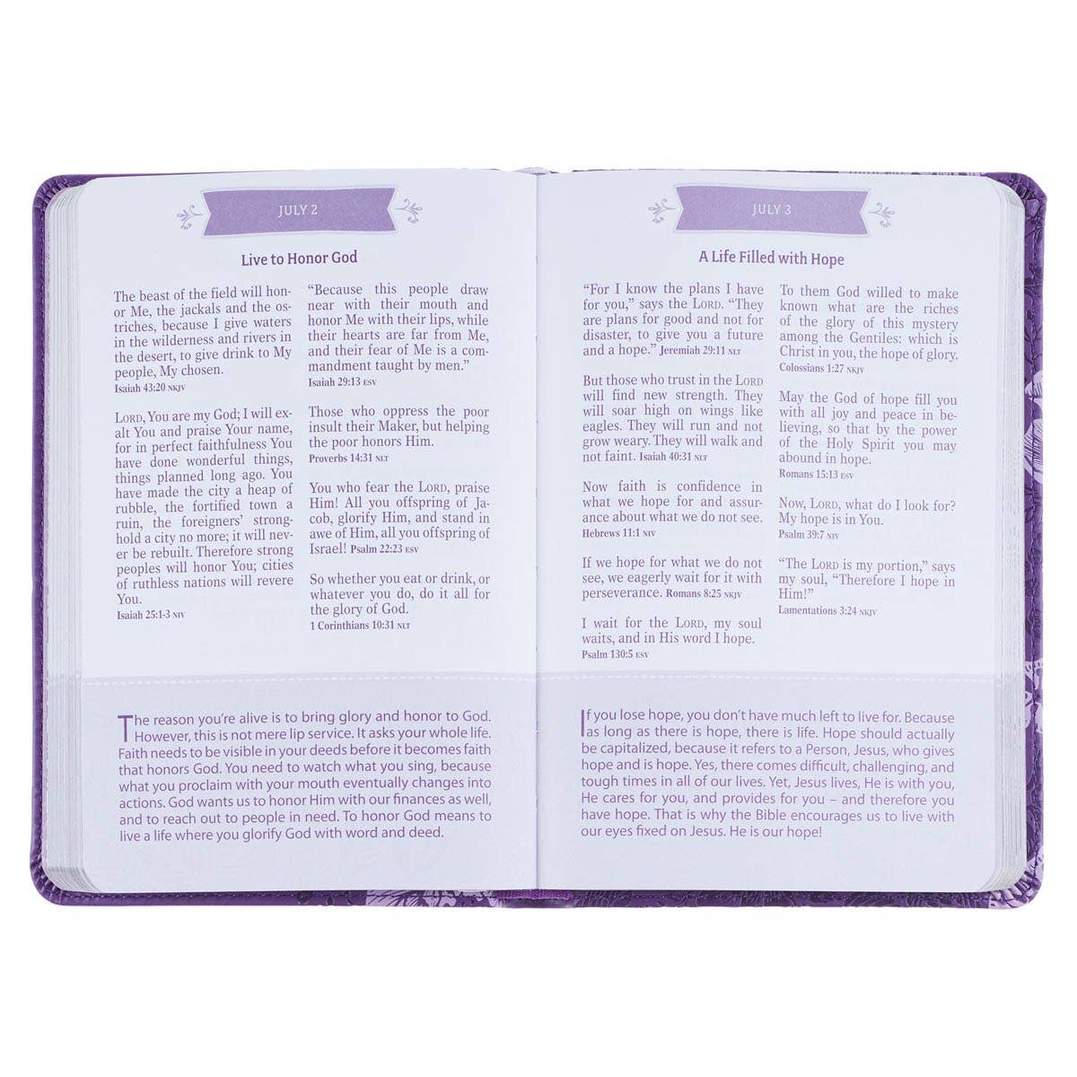 Pocket Bible Devotional for Girls Faux Leather