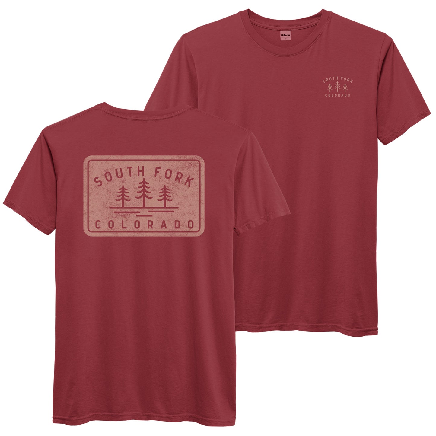 Oxblood Short Sleeve Tee: South Fork Colorado