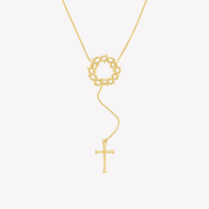 Crown of Thorns Y Necklace