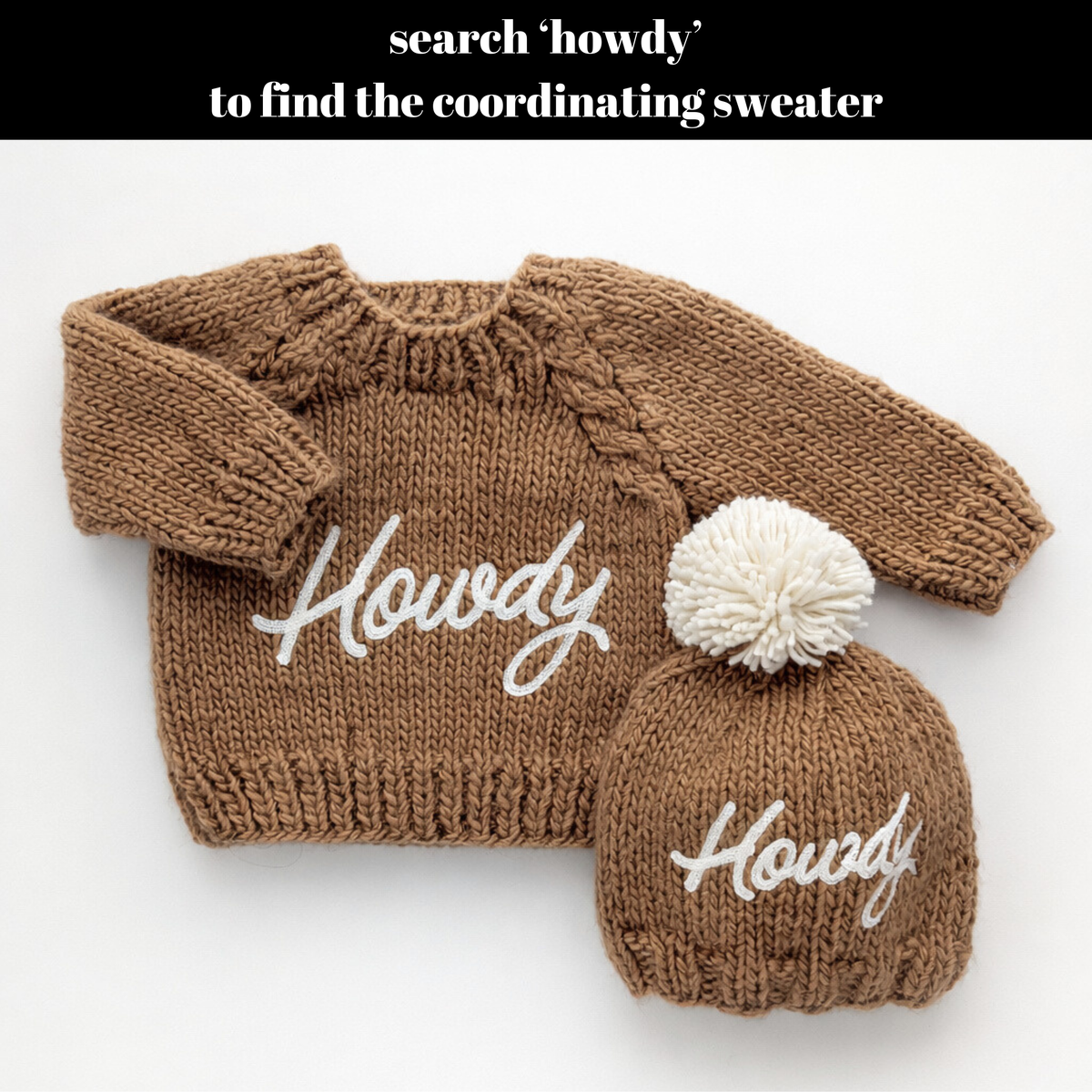 Howdy Beanie Hat Pecan for Baby & Kids