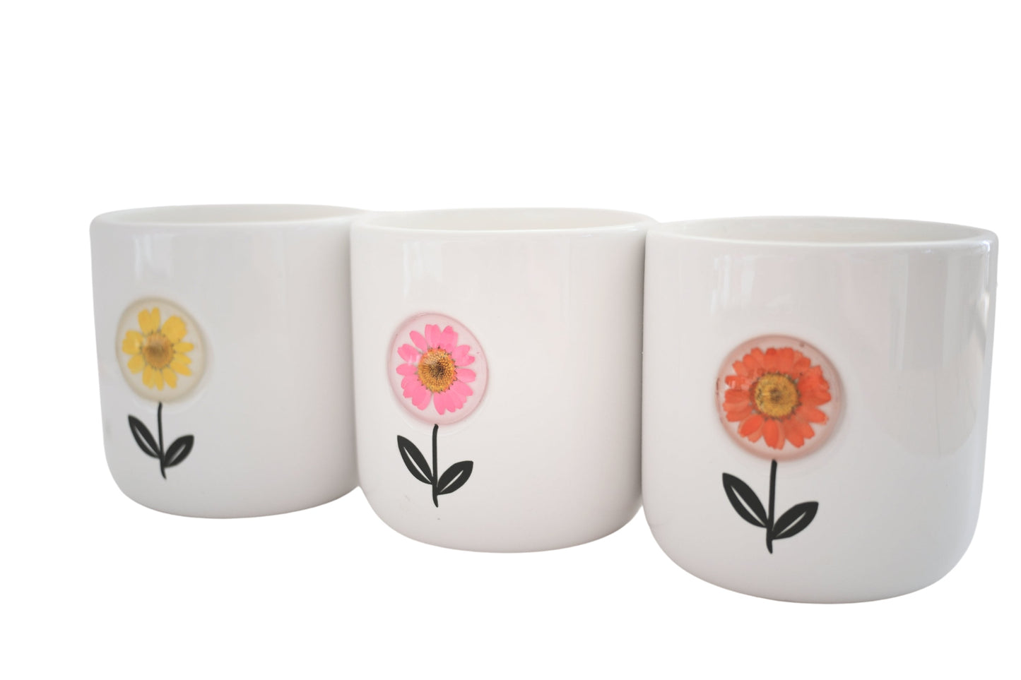 Pressed Flower Candle