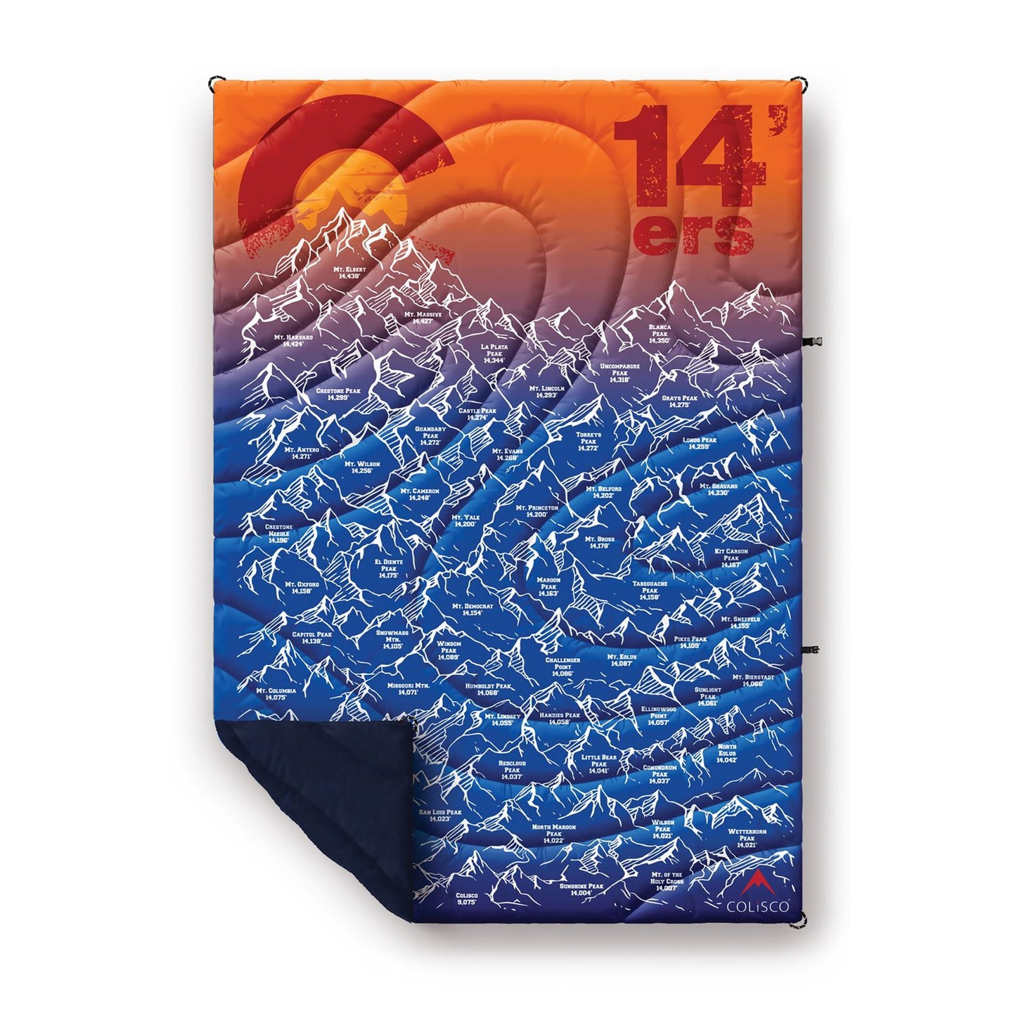 Colorado 14’ ers Sherpa Full size Blanket
