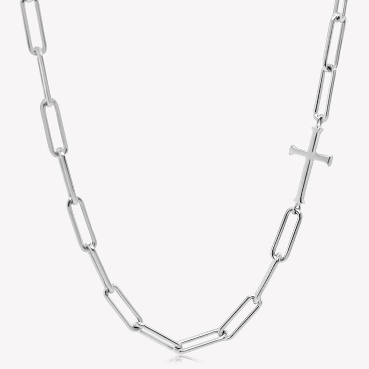 Chain Breaker Cross Necklace