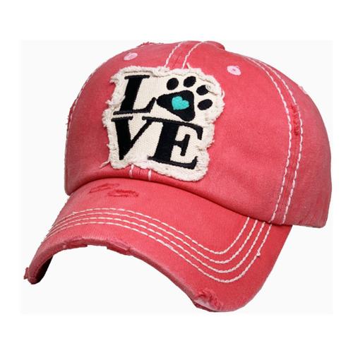 Paw Love Pink Hat