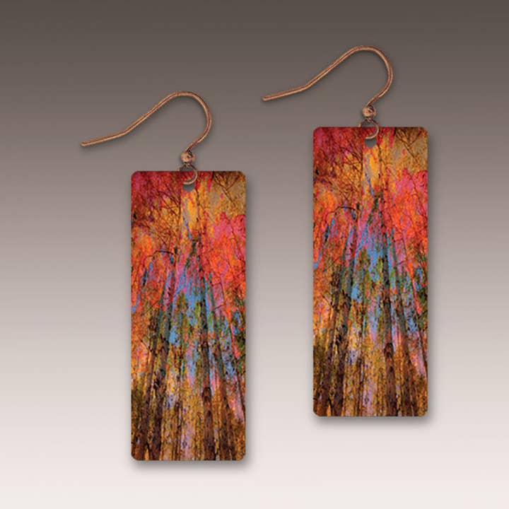 Orange Nature Abstract Banner Handmade
