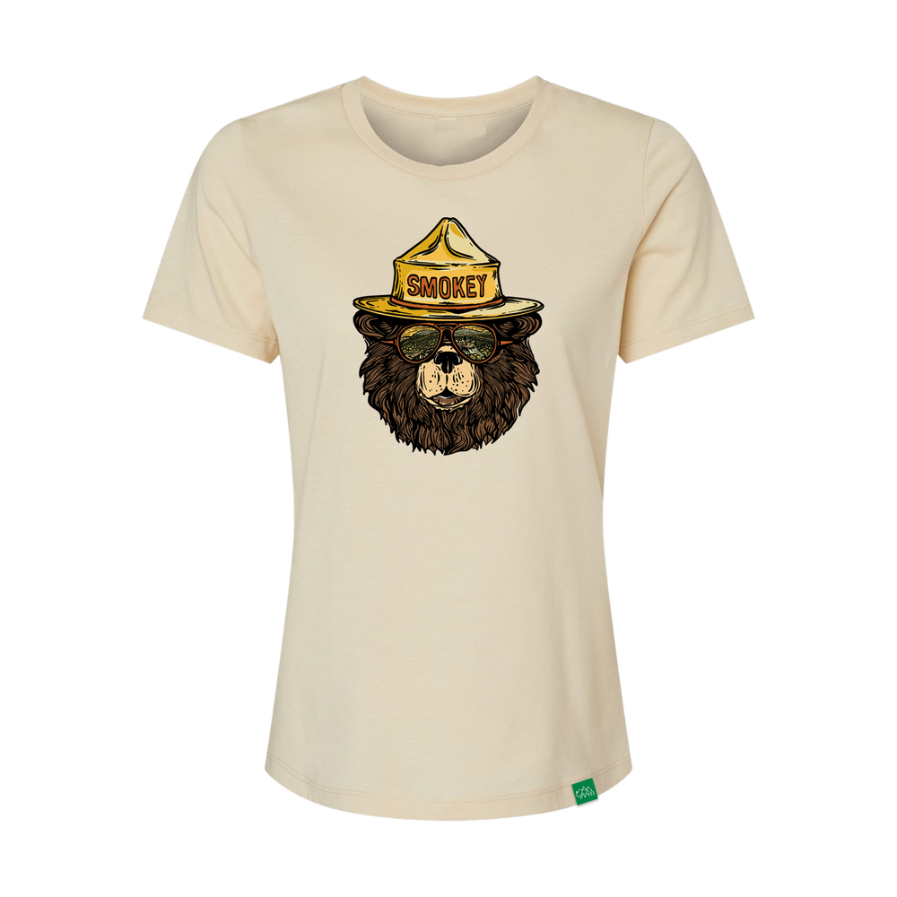 Smokey the Groovy Bear Women's Relaxed T-Shirt