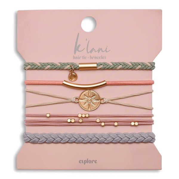 K'Lani Explore hair tie + bracelet