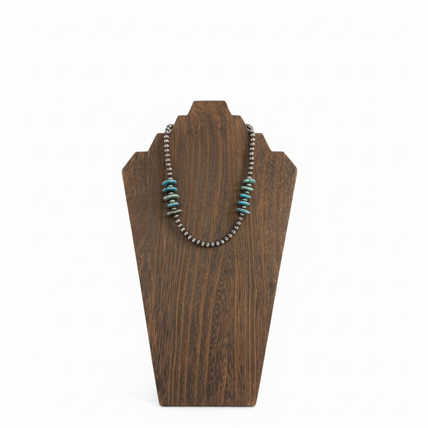 6mm Necklace with Turquoise