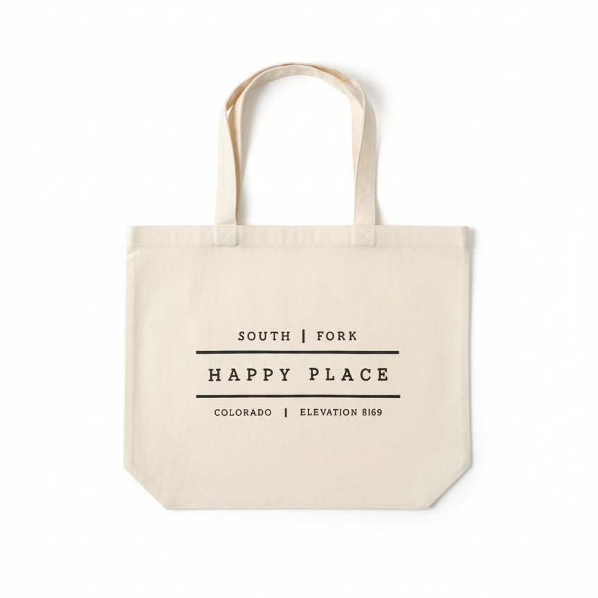 Natural Canvas Market Tote Bag