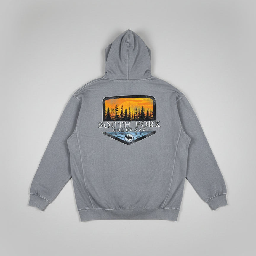 Stone Adult U.S. Apparel Premium Garment Dyed Fleece Hoodie