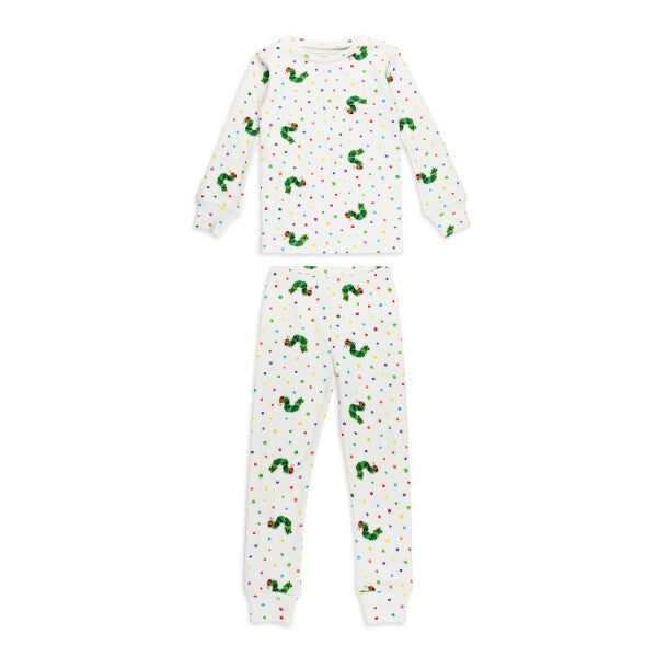 Kids' Organic Long Sleeve PJ Set - Caterpillar