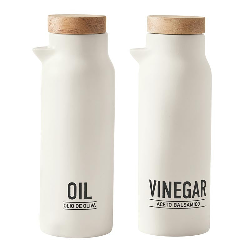Set of 2 Oil + Vinegar Bottles
