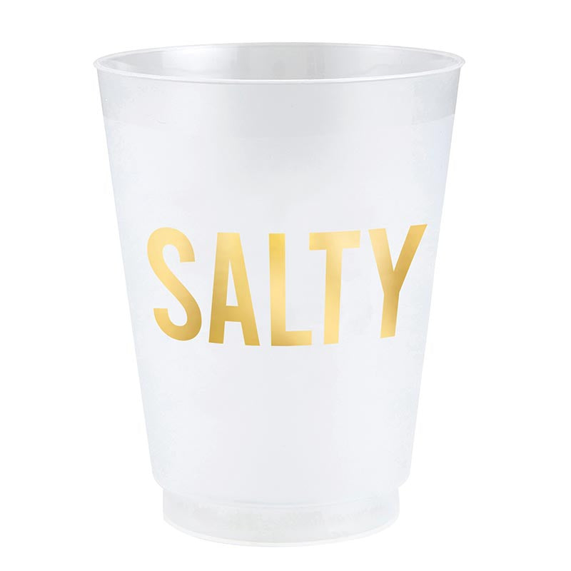 Gold Foil Frost Cups - Salty - Set of 6
