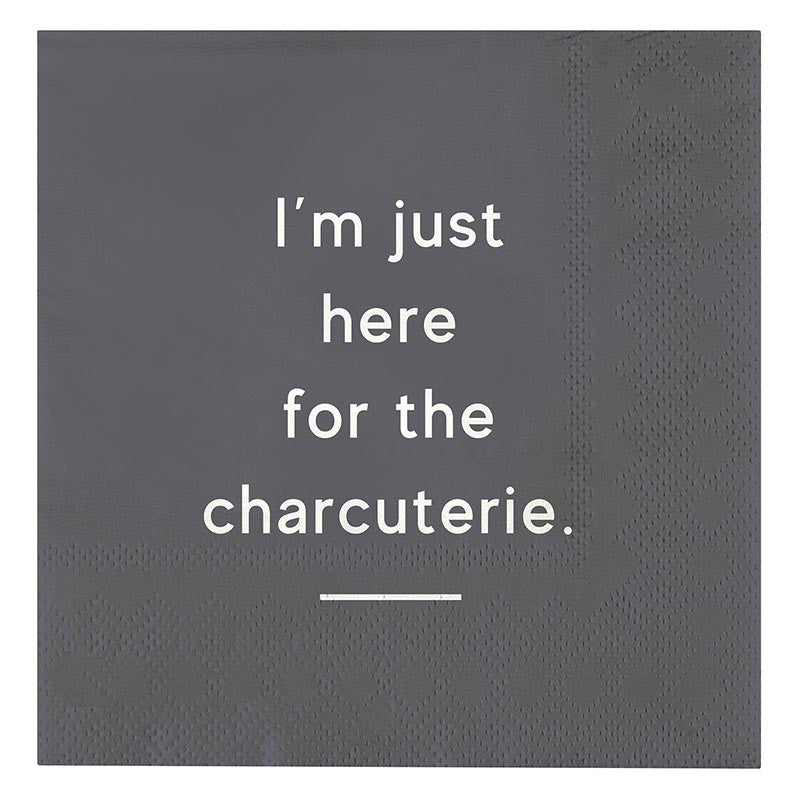 Cocktail Napkins - Just Here For The Charcuterie