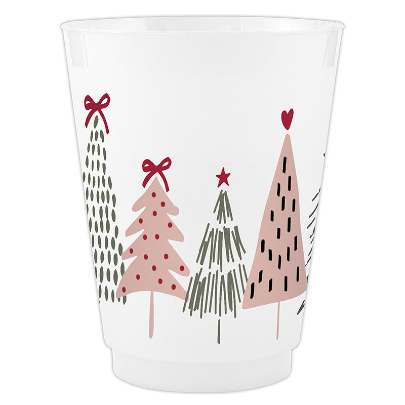Frost Cups - Christmas Trees - Set of 8