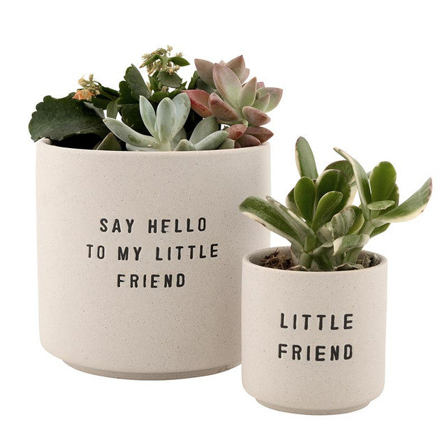 Set of 2 Ceramic Planting Pots