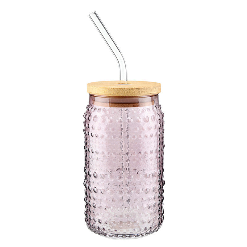 Glass Hobnail Tumbler - Lilac