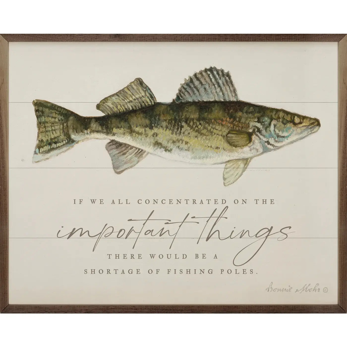 Fishing I By Bonnie Mohr