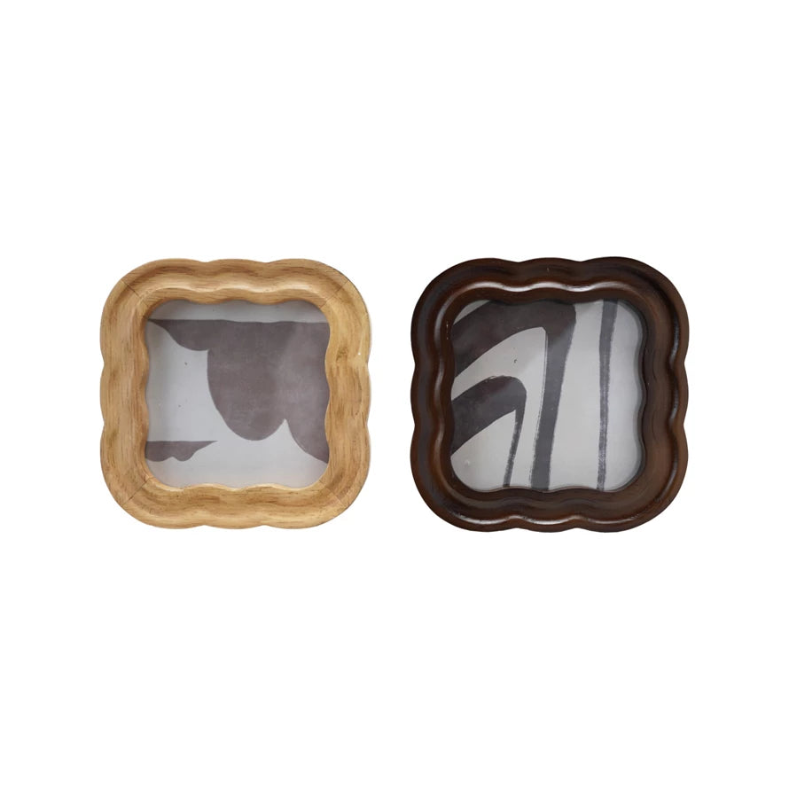 Scalloped Photo Frame, 2 Colors (4" x 4" Photo)