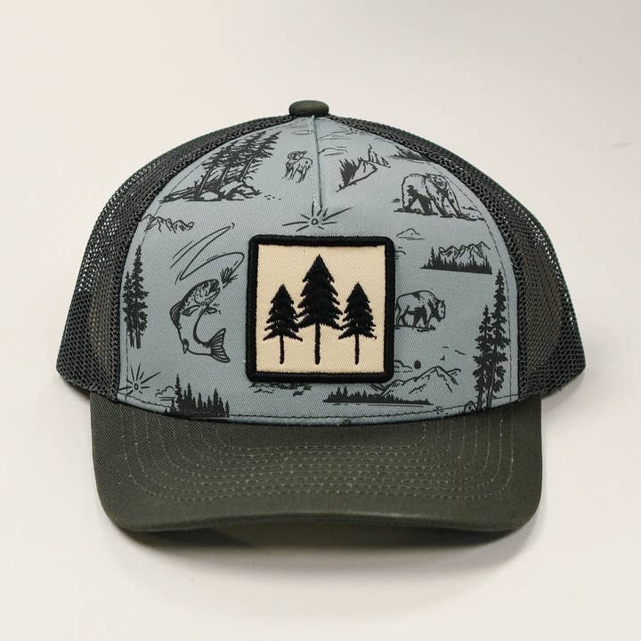 National Forest Unisex Trucker - Blue
