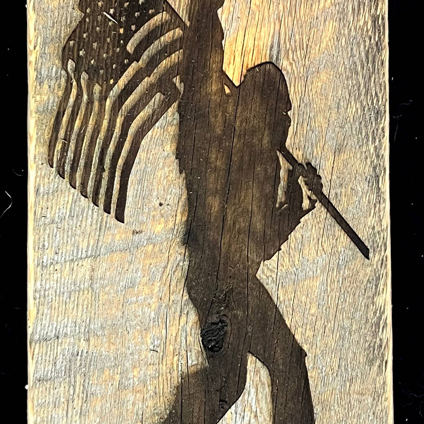 Bigfoot w/Flag Sign