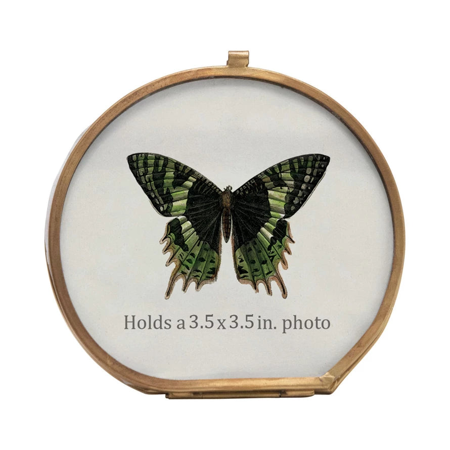 Brass and Glass Photo Frame