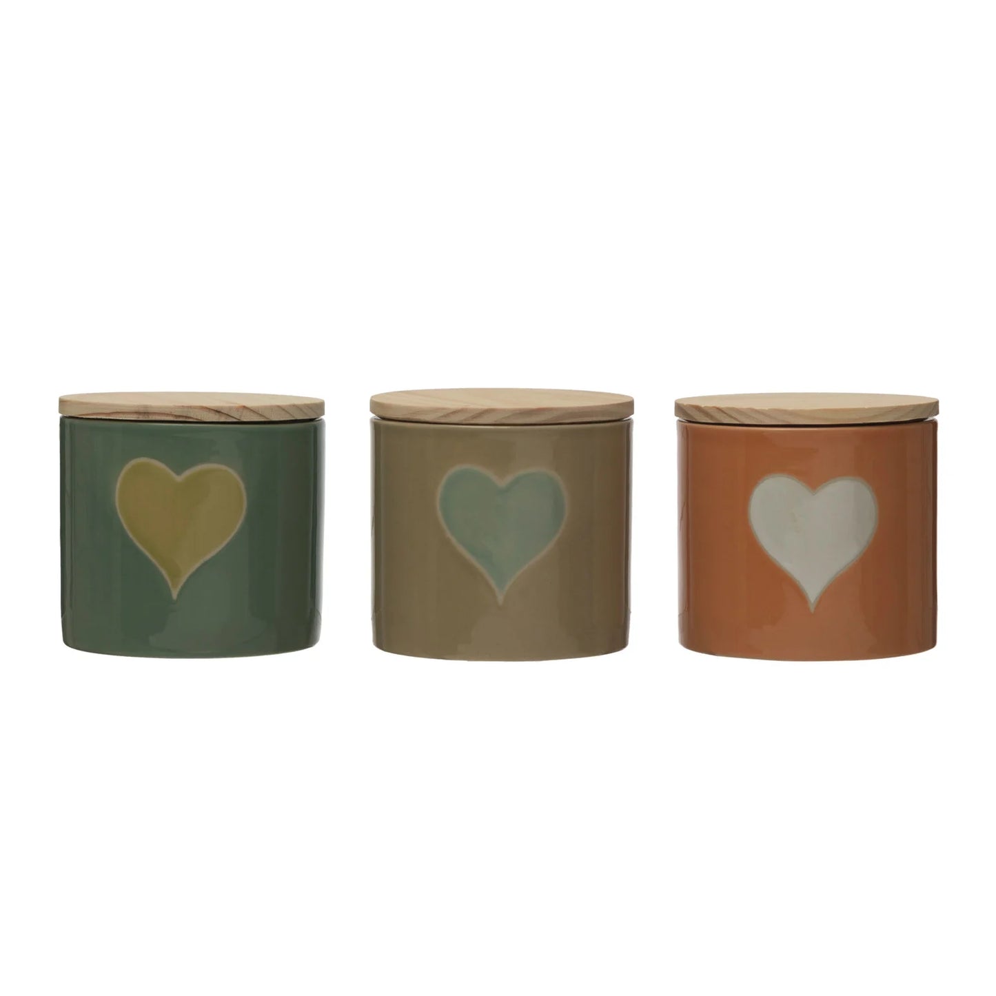 Handmade Stoneware Canister w/ Bamboo Lid