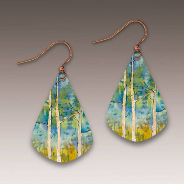 Springtime Aspen Short Drop Handmade Earrings