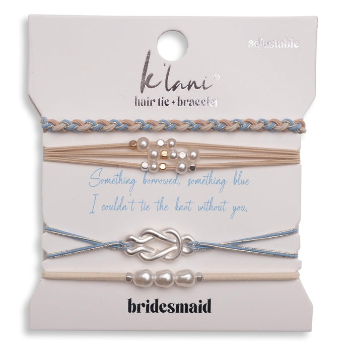 Bridesmaid Hair Tie + Bracelet
