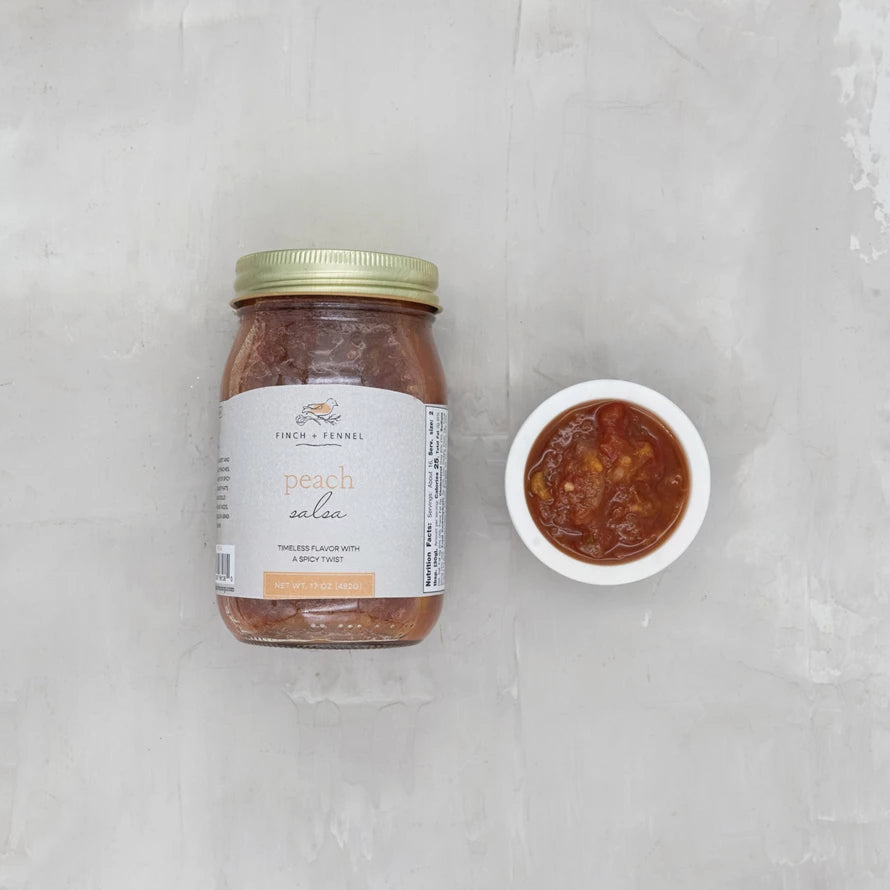 Finch & Fennel 17 oz. Peach Salsa