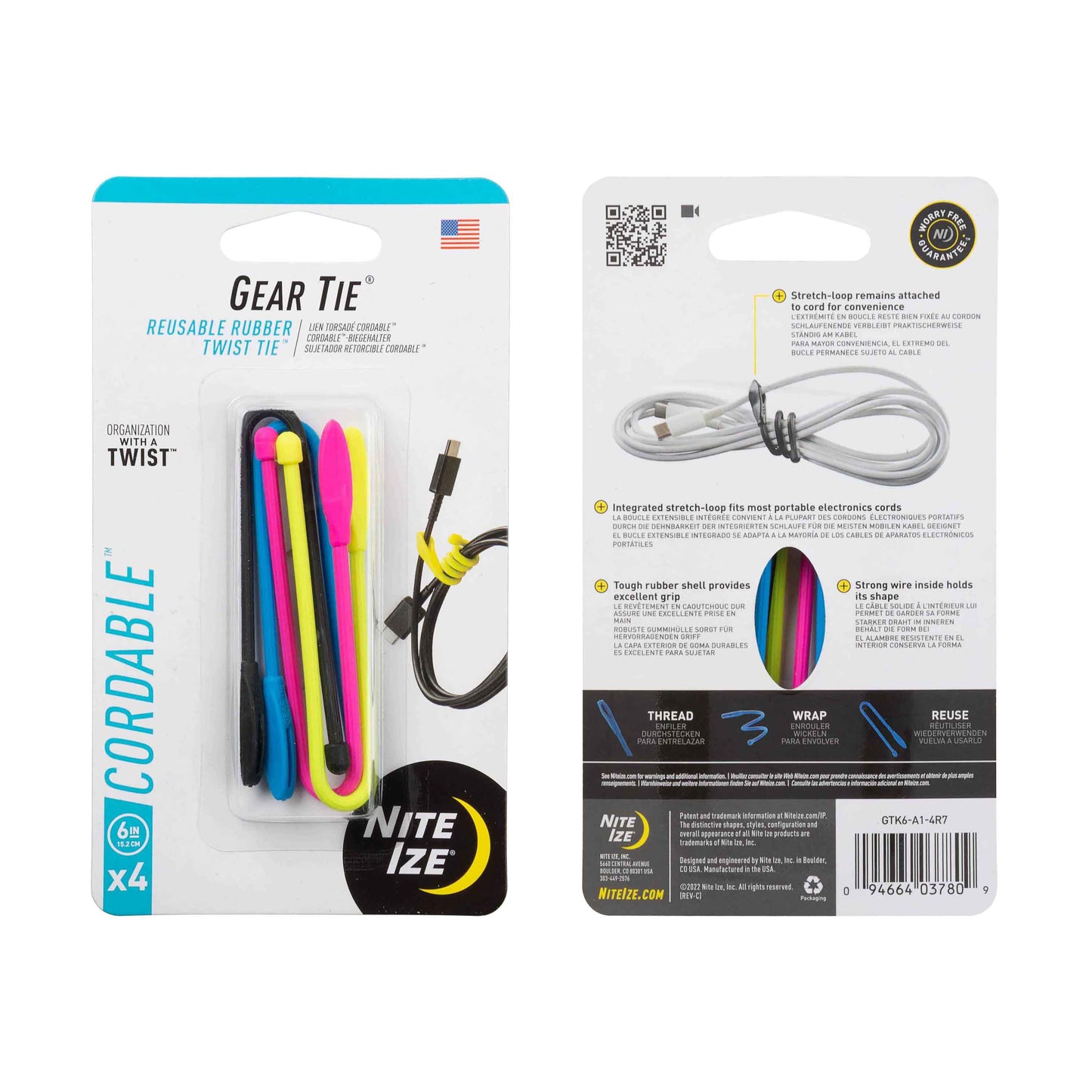 Gear Tie® Cordable™ Twist Tie