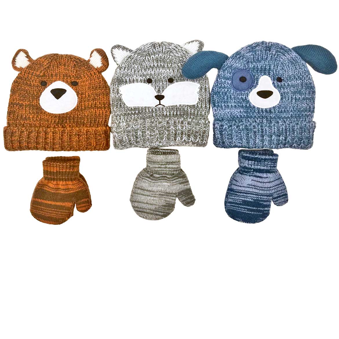 Knit Hat/Gloves Age 2-4 Girl Asst