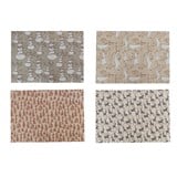 Handmade Wrapping Paper Sheets, 4 Styles (3 Sheets Per Roll)