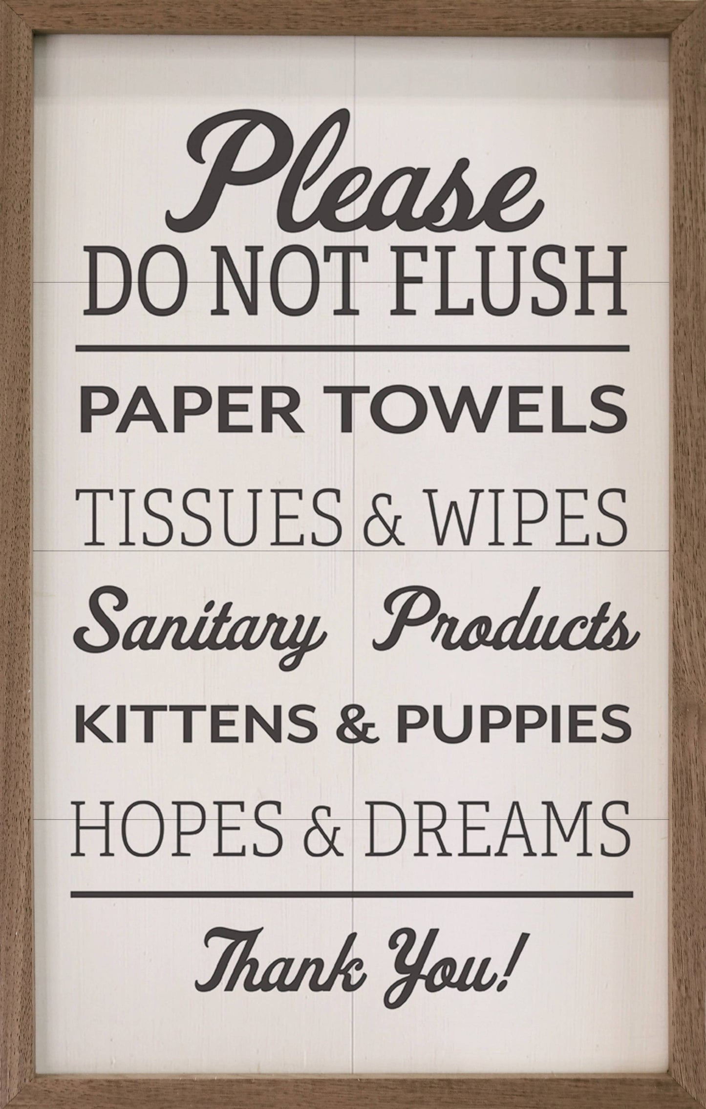 Please Do Not Flush White