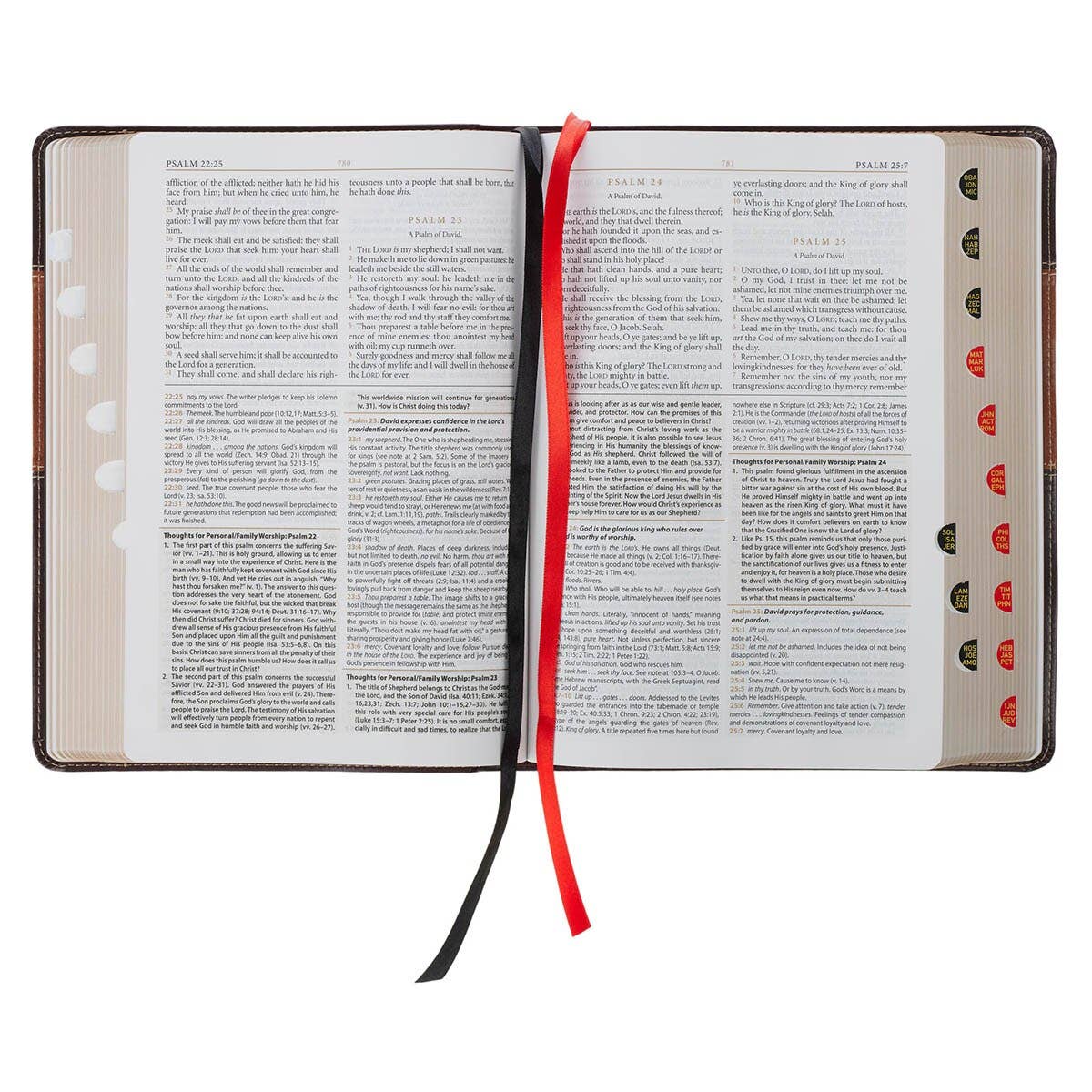 KJV Study Bible Faux Leather, Two-tone Brown
