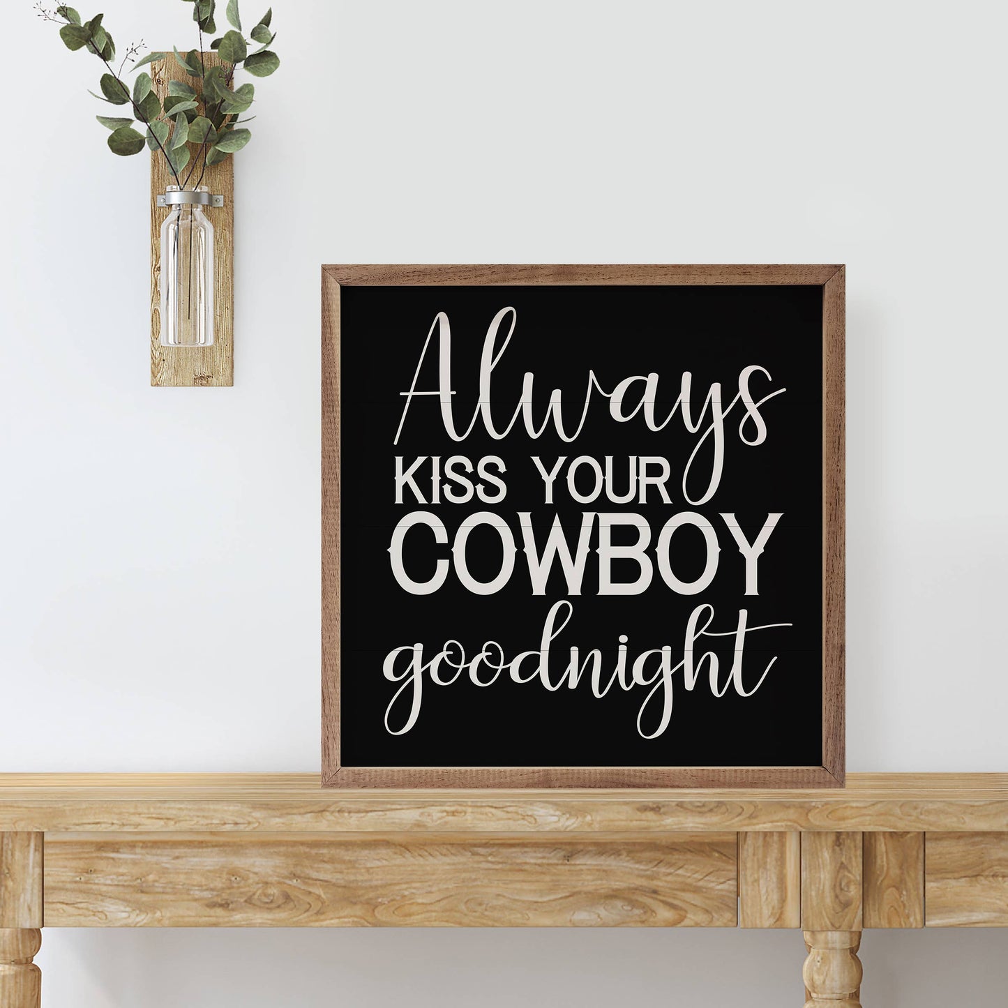 Kiss Your Cowboy Goodnight White