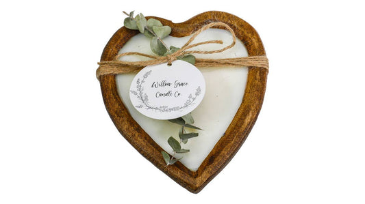 Small Heart Dough Candle