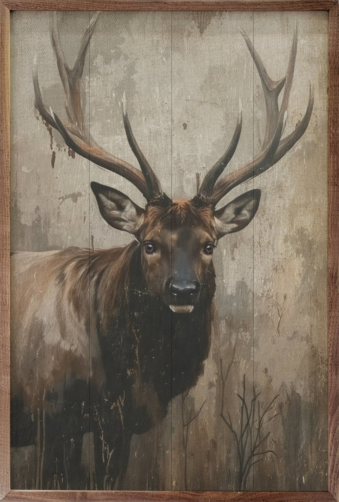 Rustic Elk Portrait