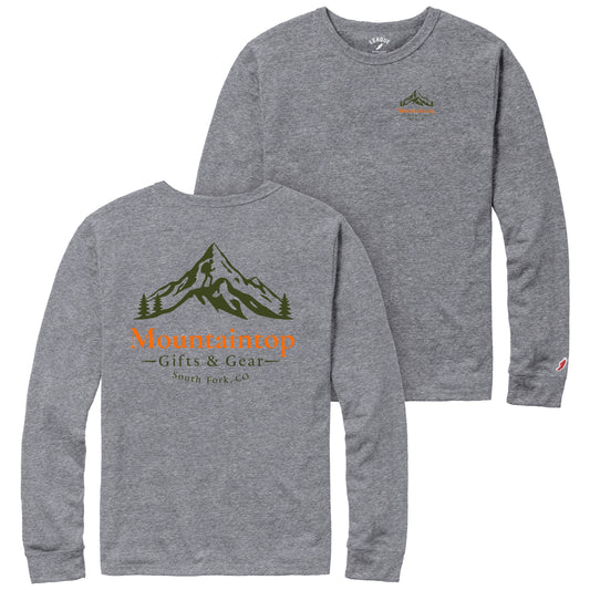 Fall Heather Long Sleeve Tee with Mountaintop Logo