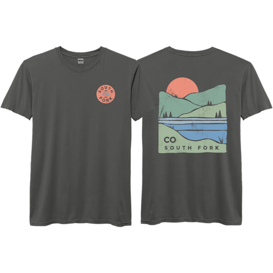 Washed Pepper Short Sleeve Tee: South Fork CO