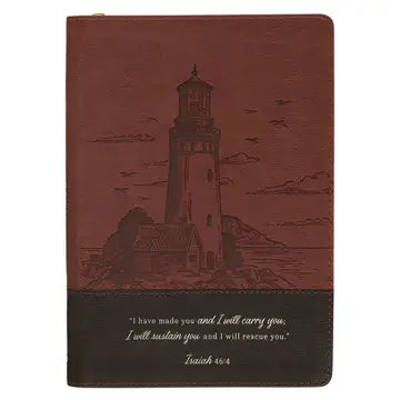 Journal Classic Zip Brown I Will Carry You