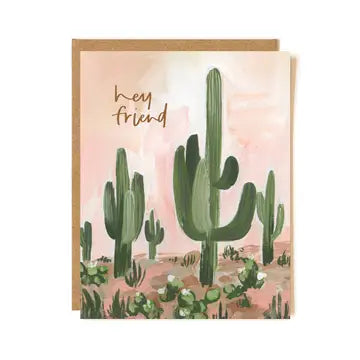 Hey Friend Cactus Friendship Card