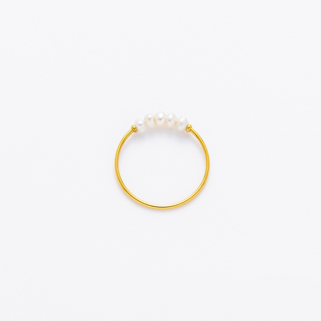 18K Gold/Pearl Ring
