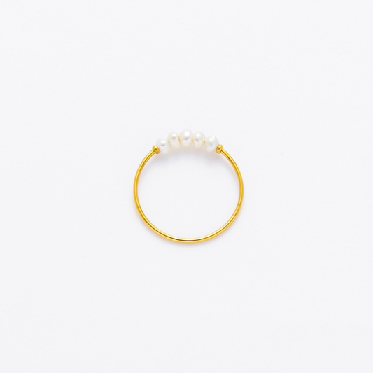 18K Gold/Pearl Ring