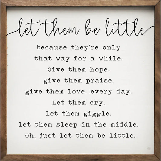 Let Them Be Little Square White