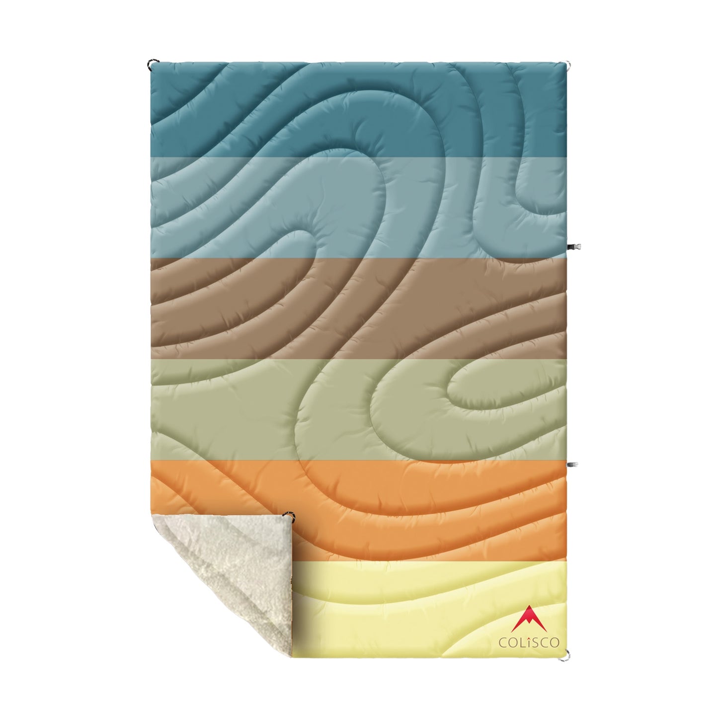 Stripes Sherpa Eco-Performance Blanket - 52"x75"