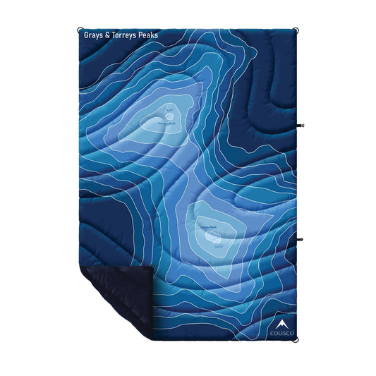 Grays & Torreys Peaks Sherpa Eco-Performance Blanket - 52"x75"