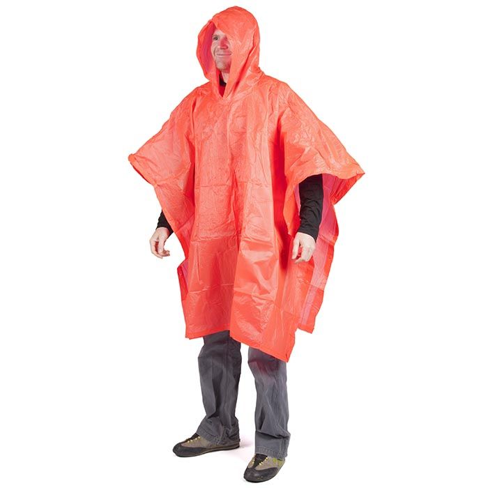 Orange Peregrine Rain Ponhco