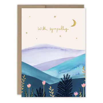 Mountain Landscape Sympathy Card