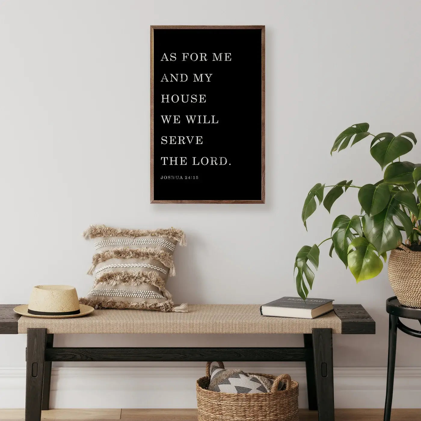As For Me And My House Joshua 24 15 Black